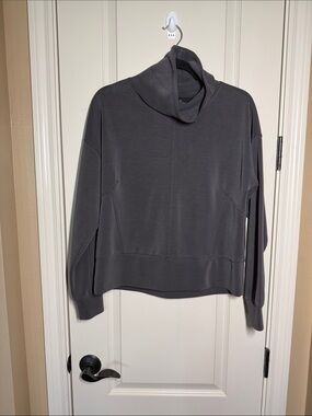 Danskin Charcoal Gray Cowl Neck Tunic Top